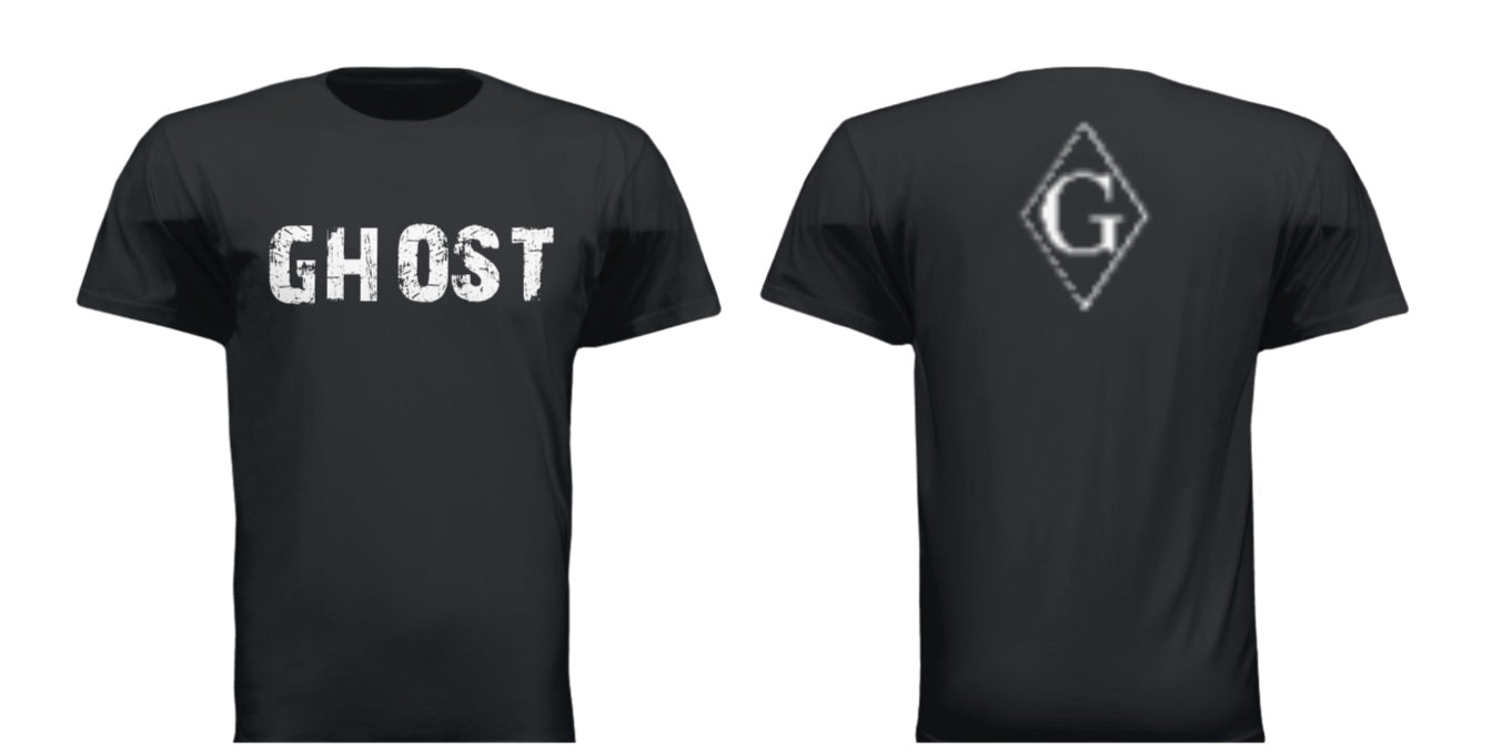 GHOST BLACK T SHIRTS