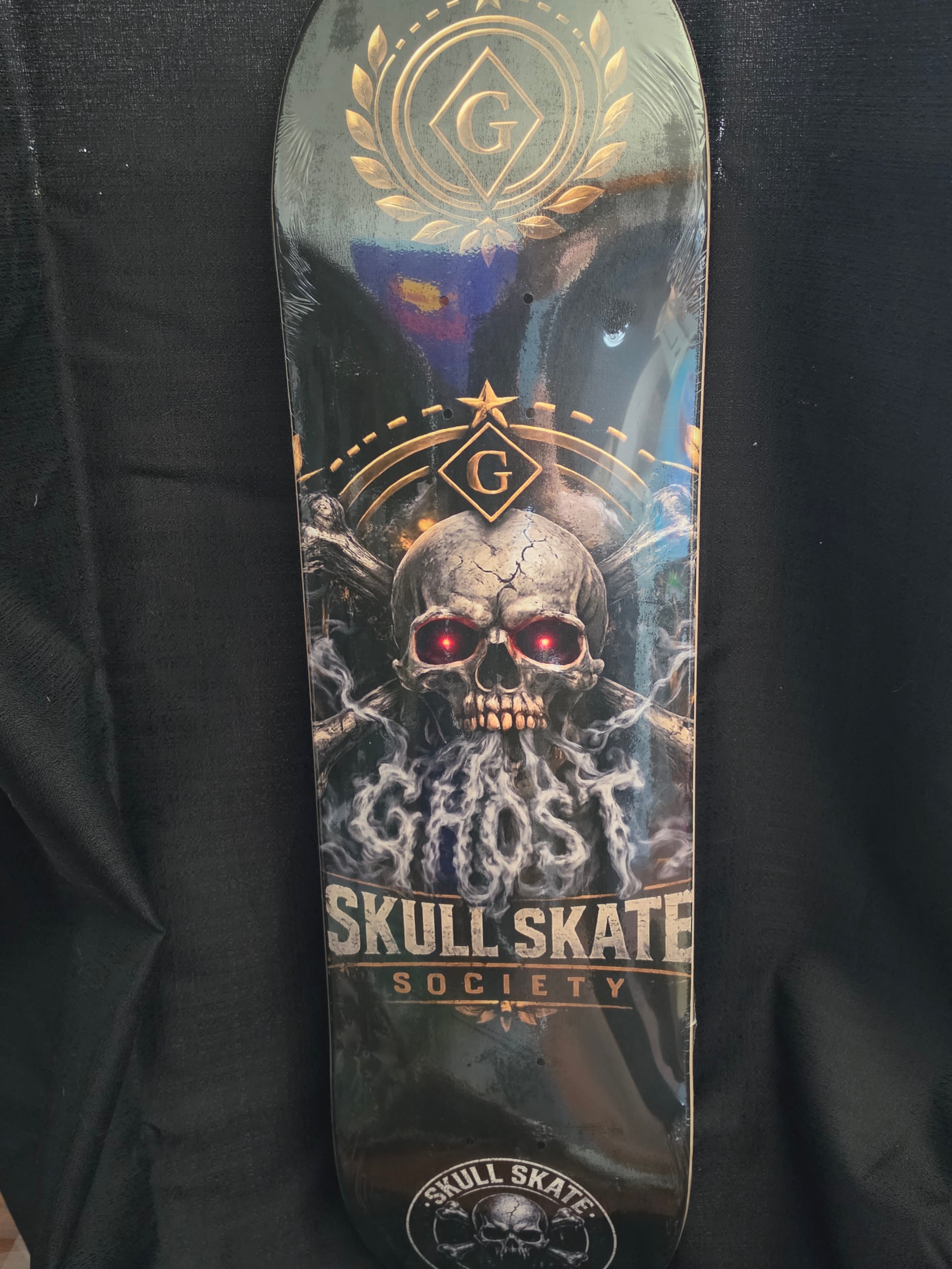 GHOST X SKULL SKATE SOCIETY 1 OF 1 8.25 skate deck